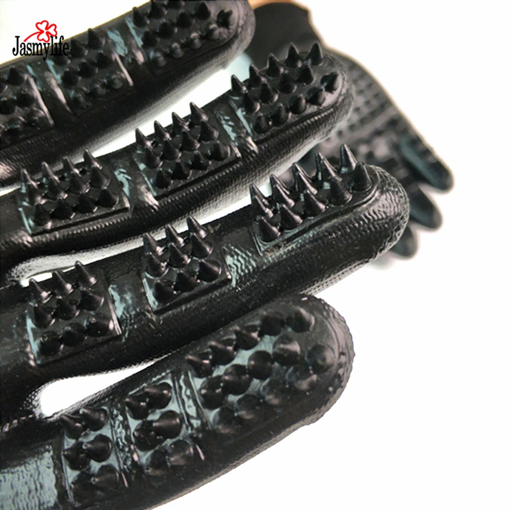 Силиконовая Щетка для собак и кошек перчатка бережного эффективного удаления