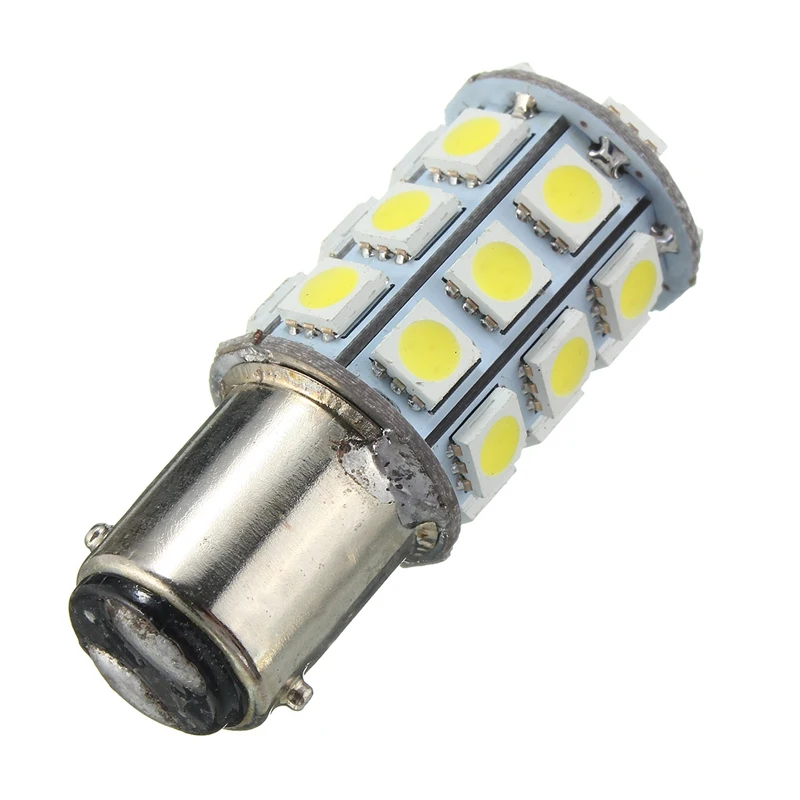 27 Auto Car LED Tail Anchor Reverse Light Lamp Corn Bulb Pure White 6000K DC12V 1157 BAY15D 5050 SMD 4W 324LM | Лампы и освещение