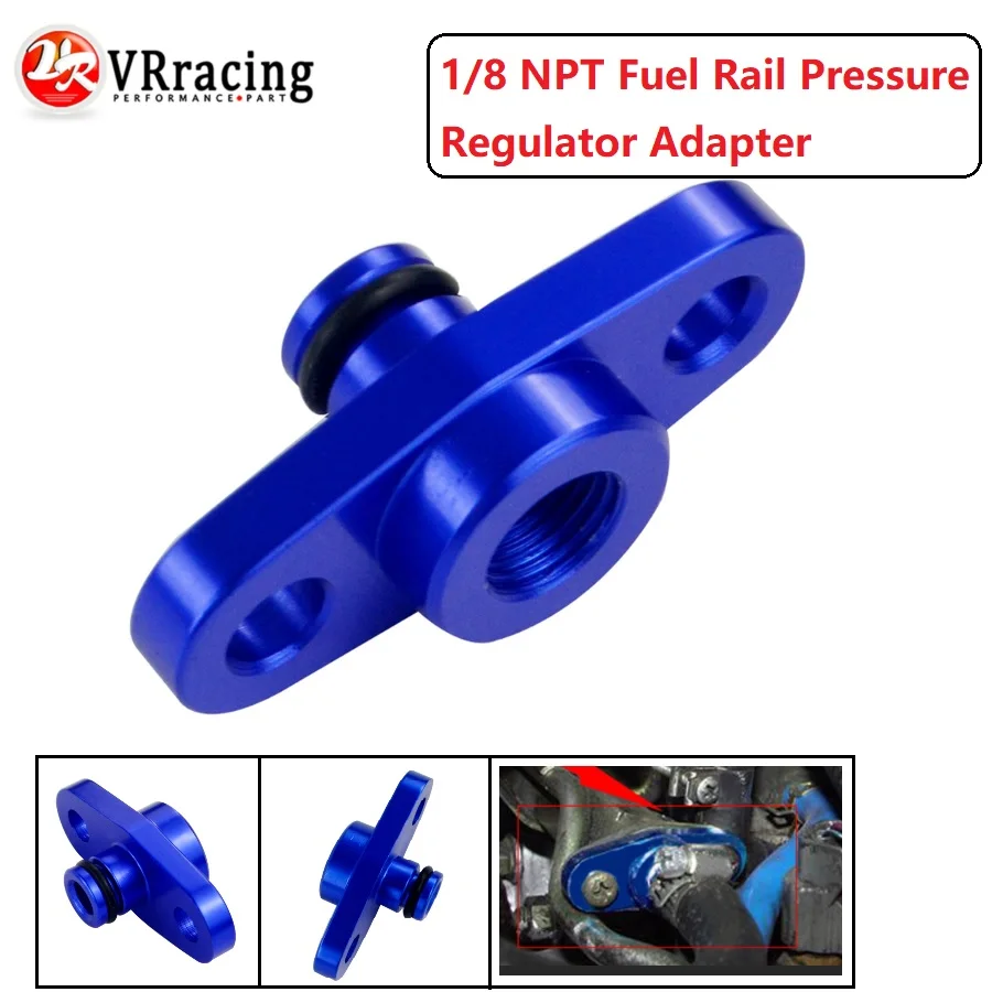 VR RACING 1/8 NPT регулятор давления топливной рейки адаптер синий для NISSAN TOYOTA SUBARU FPA12|vr