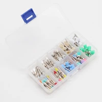 dentist lab 1box mixed color nylon latch flat polishing prophy brushes cups kit for dental supplies