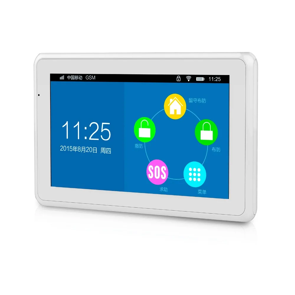 KERUI K7 7 дюймов TFT Цвет Дисплей WI FI GSM охранная сигнализация Системы с CO детектор