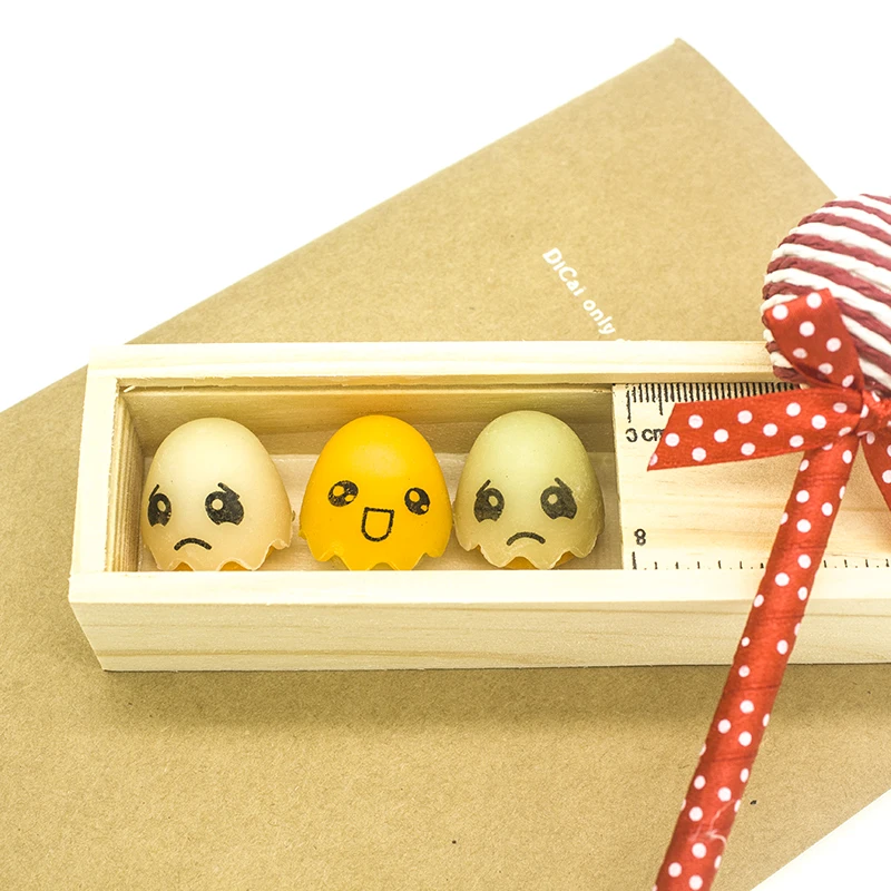 Trochilus 3Pcs luminous egg erasers cute rubber school supplies for children kawaii office stationery creative eraser girl | Канцтовары
