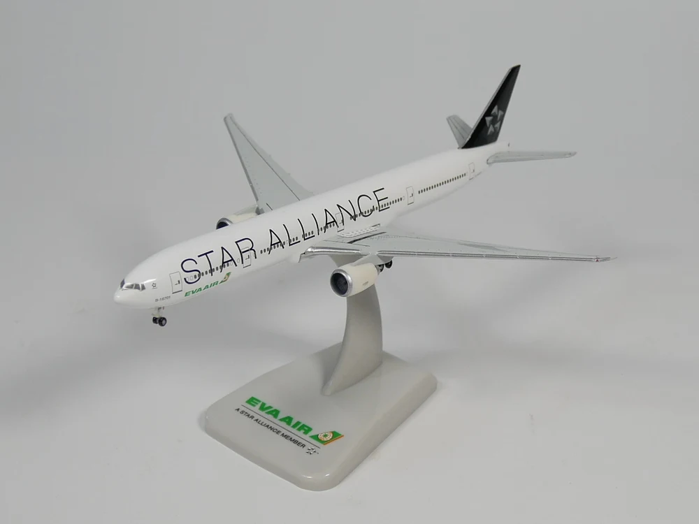 Hogan 1:500 EVA AIR Boing 777 300ER B 16701 STAR ALLIANCE литья под давлением модель самолета| |