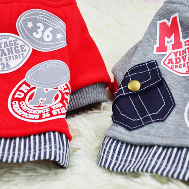 Бархатный свитер с карманами и надписями для домашних животных Толстая теплая