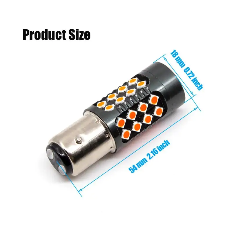 1 шт. Ba15d 1157 W21/5 W 30 SMD 3030 светодиодный Автомобильные стоп-сигналы 21/5 Вт DRL вождения