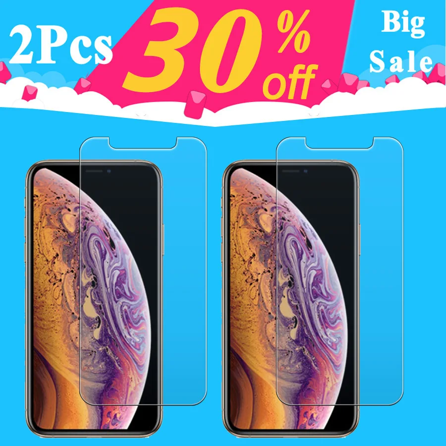 Защитное стекло закаленное для apple iphone x/s/xs max/xr/ip/10s/r/xsmax/10/xmax|Защитные стёкла и