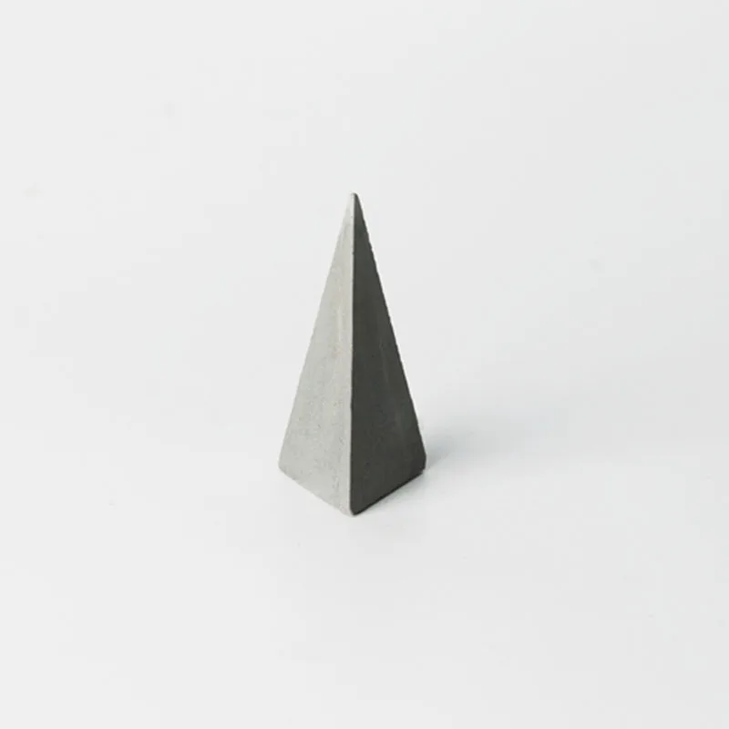 Triangle Конусные силиконовые формы трехмерные бетонные блоки формы кольцо держатель формы - Цвет: Triangle