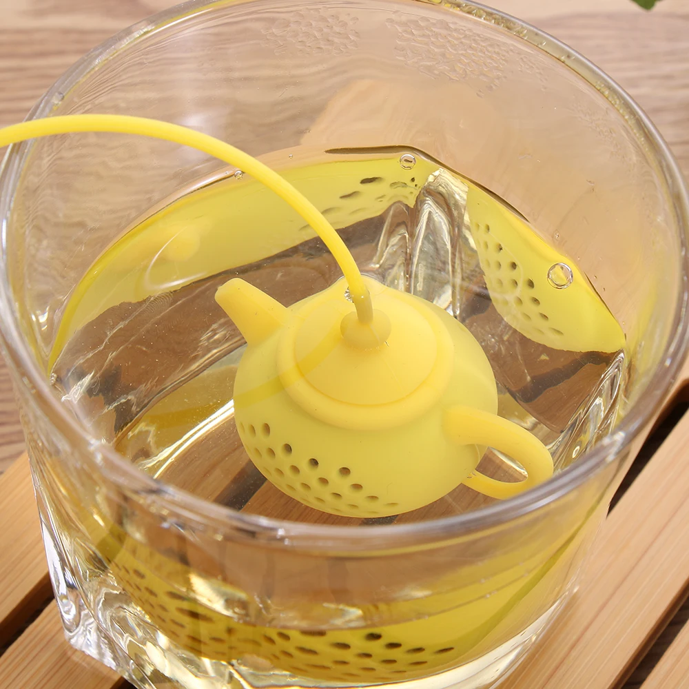 1PC 2019 NEW Teapot-Shape Tea Infuser Strainer Silicone Bag Leaf Filter Diffuser Kitchen Gadget Teaware Tools Supplies |