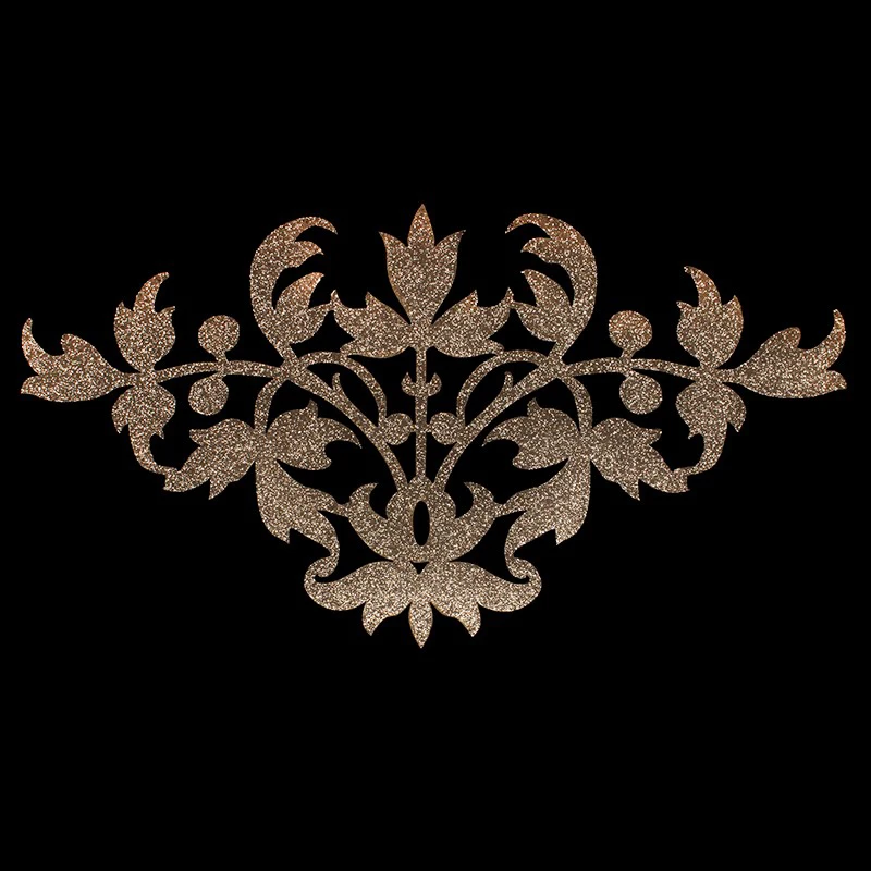 Блестящие золотистые/Серебристые Переводные нашивки из фольги для утюга