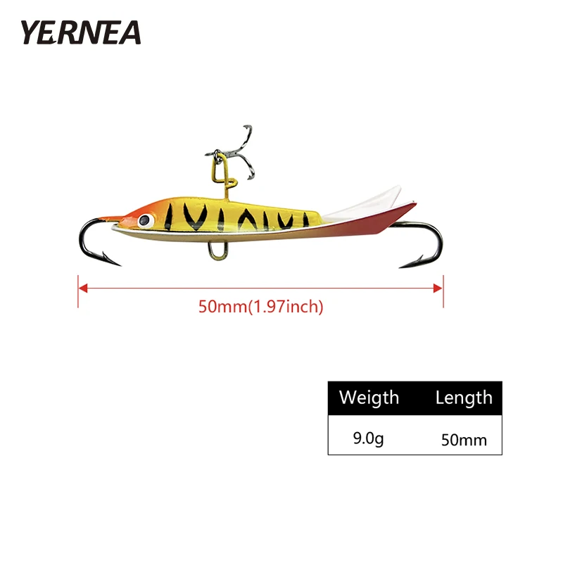 Yernea 5 шт./лот см приманка для зимней рыбалки Мормышка льда ловли карпа три якорных