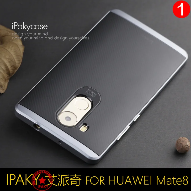 Оригинальный iPaky бренд Huawei mate 8 чехол Роскошный армированный силиконовый с ПК