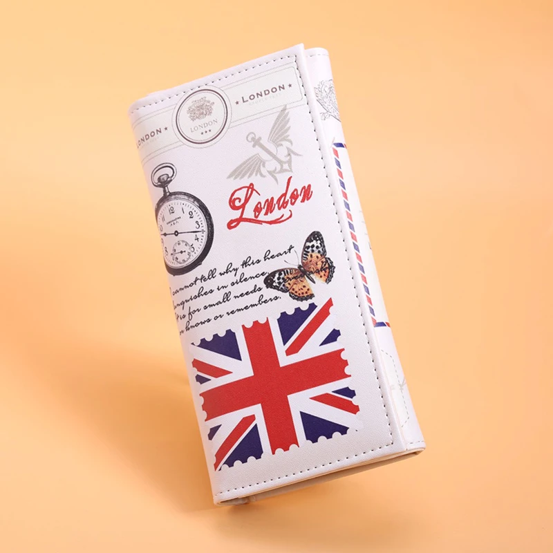 Кошелек для монет с рисунком флага Великобритании женские кошельки визитница
