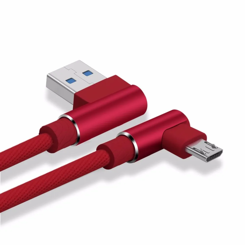 EPULA правый угол микро Чистый медный сердечник USB кабель для передачи данных и