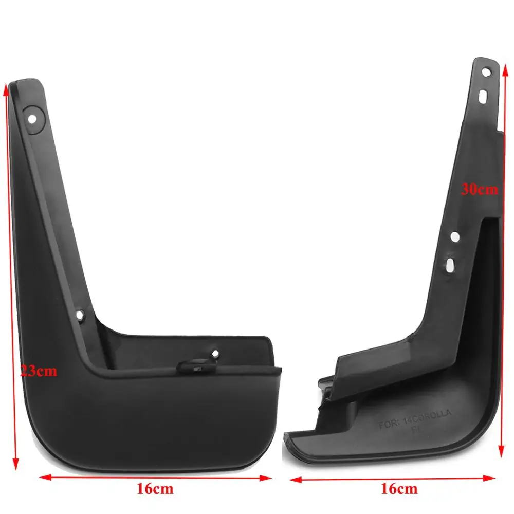 4 шт. заднего переднее крыло вспышек Брызговики Грязь Mudflap Для Toyota Corolla Altis 2014 2015 2016