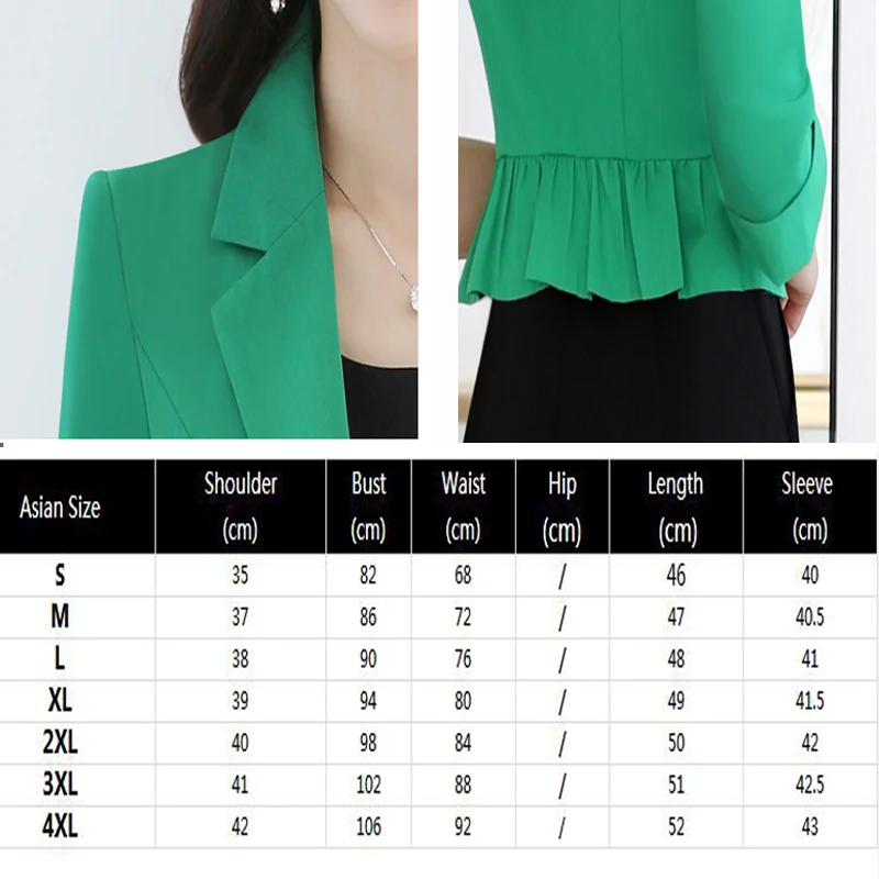 

Spring Fashion Women Slim Blazer Casaco Feminino Coat Female Jackets Office Ladies Suit 2020 Casual Solid Short Outerwear Okb861