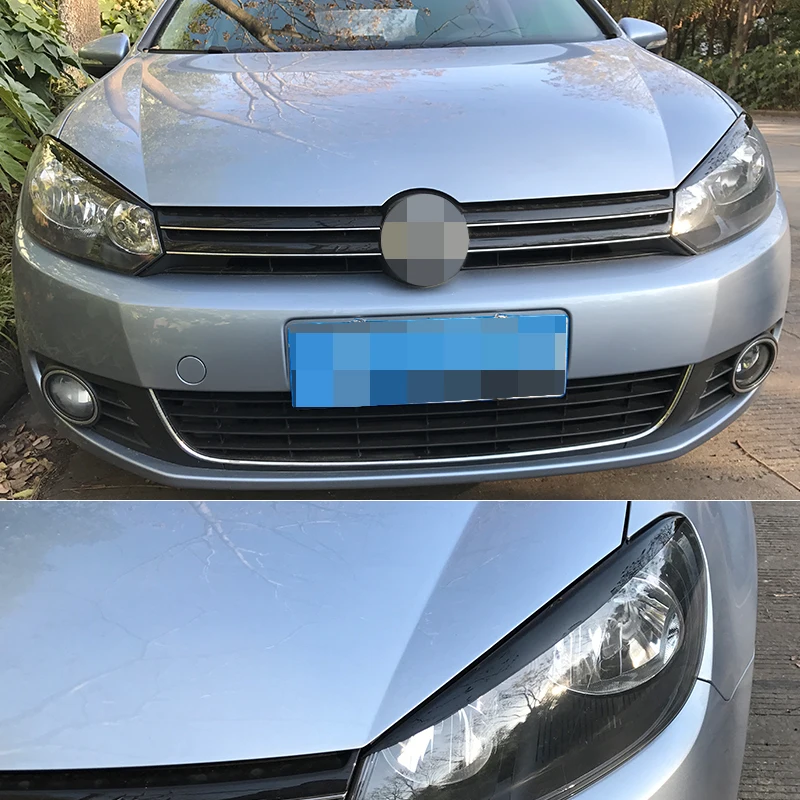 Carmonsons для Volkswagen Golf 6 MK6 VI фары веки бровей АБС отделка наклейки аксессуары
