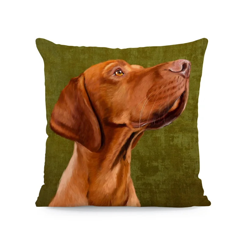 Роскошная наволочка для собак, скандинавский пуг, Basset, Goldendoodle, кавалер, король, Шарль, спаниель, подушки, 45 см, Декор, чехлы для диванов - Цвет: 10