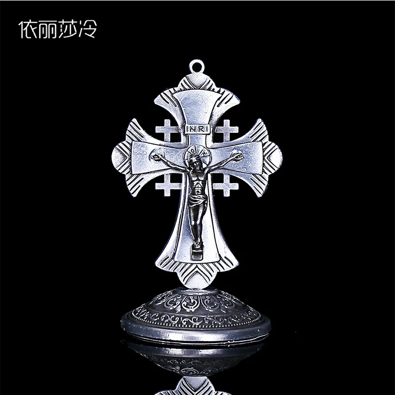 12 religious silver hands cross rosary children communion baby baptism favorable Catholic mini rosary.8mm