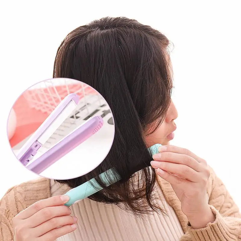 4 цвета мини быстрый выпрямитель для волос электрическая керамическая пластина