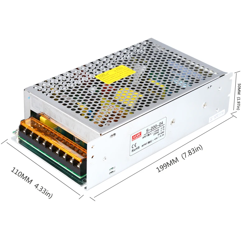 S 200 светодиодный импульсный источник питания AC220V110V к DC5V40A 12V16.7A 36В 24V8.5A 48В