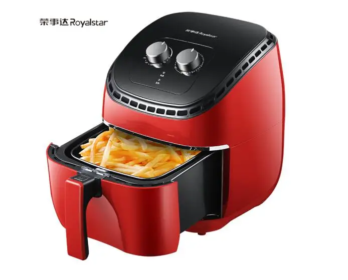 

Royalstar RS-AF68 2.9L красочная классическая черная красная фритюрница для приготовления пищи, многофункциональная сковорода, домашняя машина для ...
