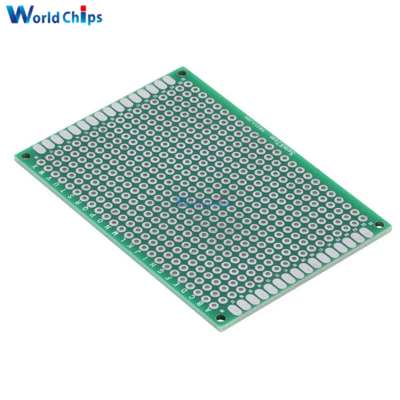 10 шт. двухсторонний Прототип PCB Луженая универсальная макетная плата 5x7 см 50 мм x 70