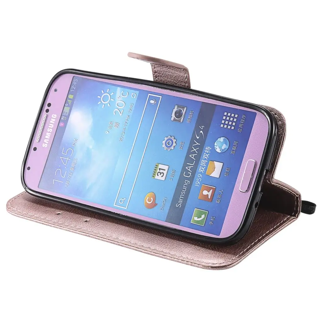Кошелек чехол для samsung Galaxy S4 Обложка Магнитный Флип слота мобильного телефона