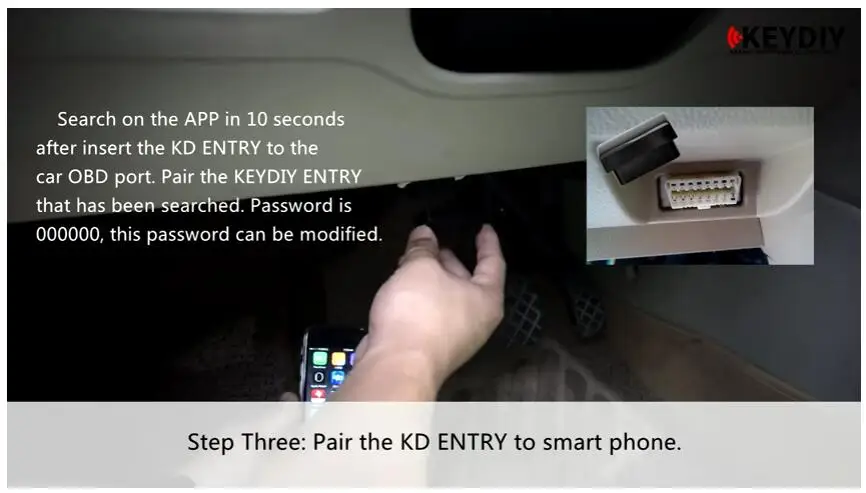 Новое прибытие KEYDIY KD OBD запись для смартфонов в автомобиль пульты вход без провода не требуется английская версия