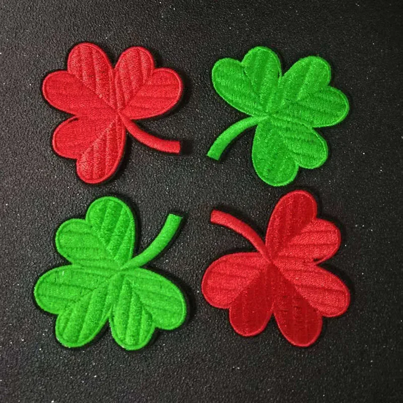 С ирландским клевером зеленый патч для lucky Crest приклеивающиеся утюгом нашивки