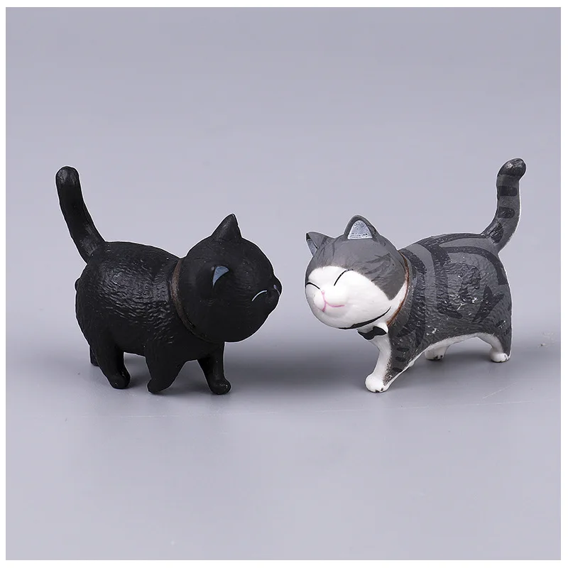 9 шт./лот мини игрушки в виде кошек животные модель 4 см домашний декор пластиковые