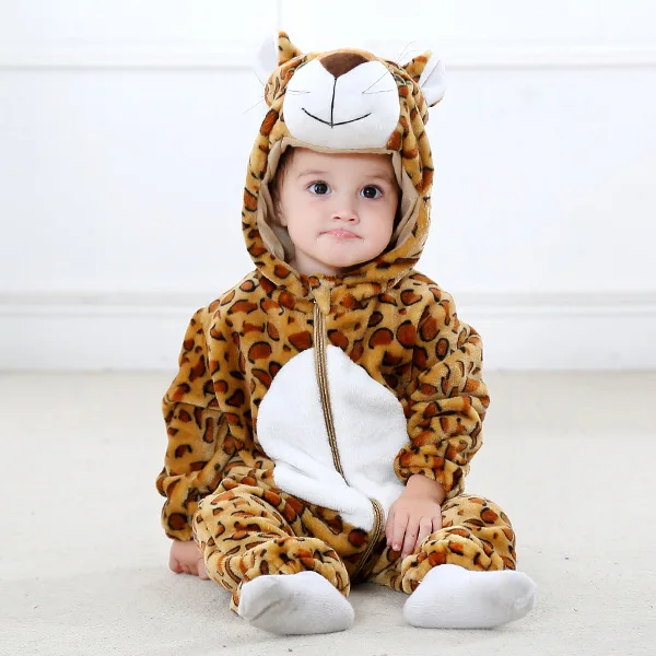 

Boy Girl Baby Clothes Flannel Animal Sculpture Bodysuits One-Pieces Cute Jumpsuit Tiger Duck Baby Costumes Neonatal Cloth