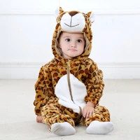 boy girl baby clothes flannel animal sculpture bodysuits one pieces cute jumpsuit tiger duck baby costumes neonatal cloth