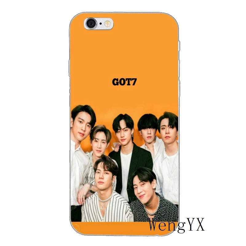Эстетическое kpop got7 мягкий чехол для телефона для iPhone XR X XS Max 8 7 6s 6 plus SE 5S 5c 5 iPod Touch