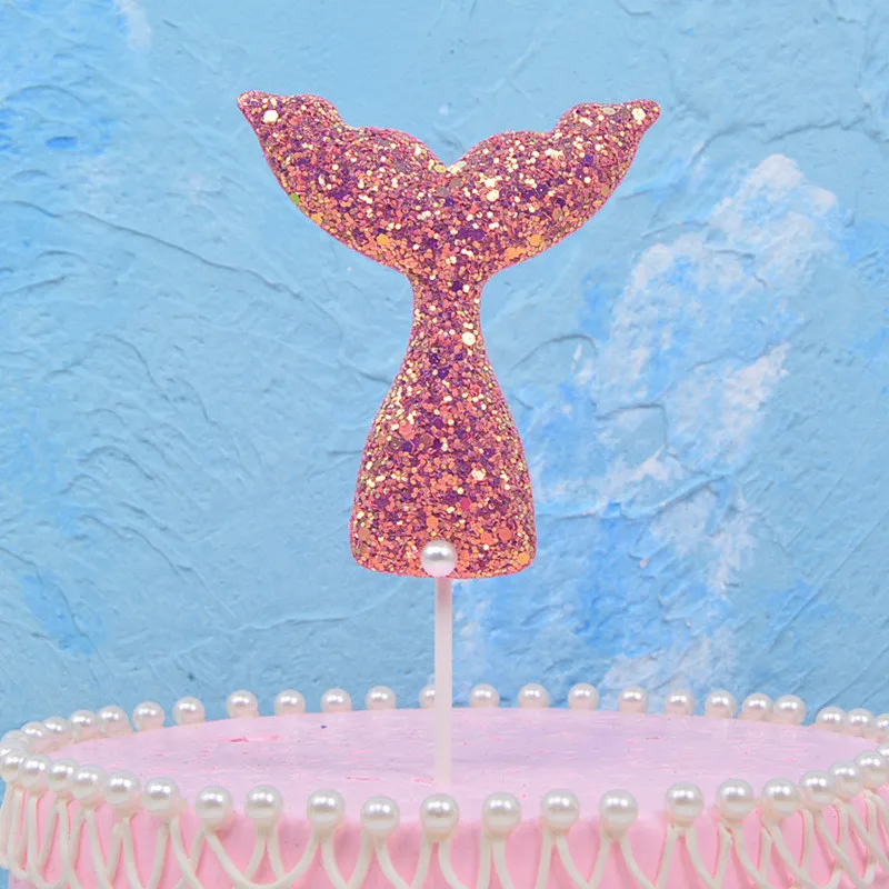 123 торт Toppers Baby Shower Русалка День рождения украшение для первого дня детей 1 год