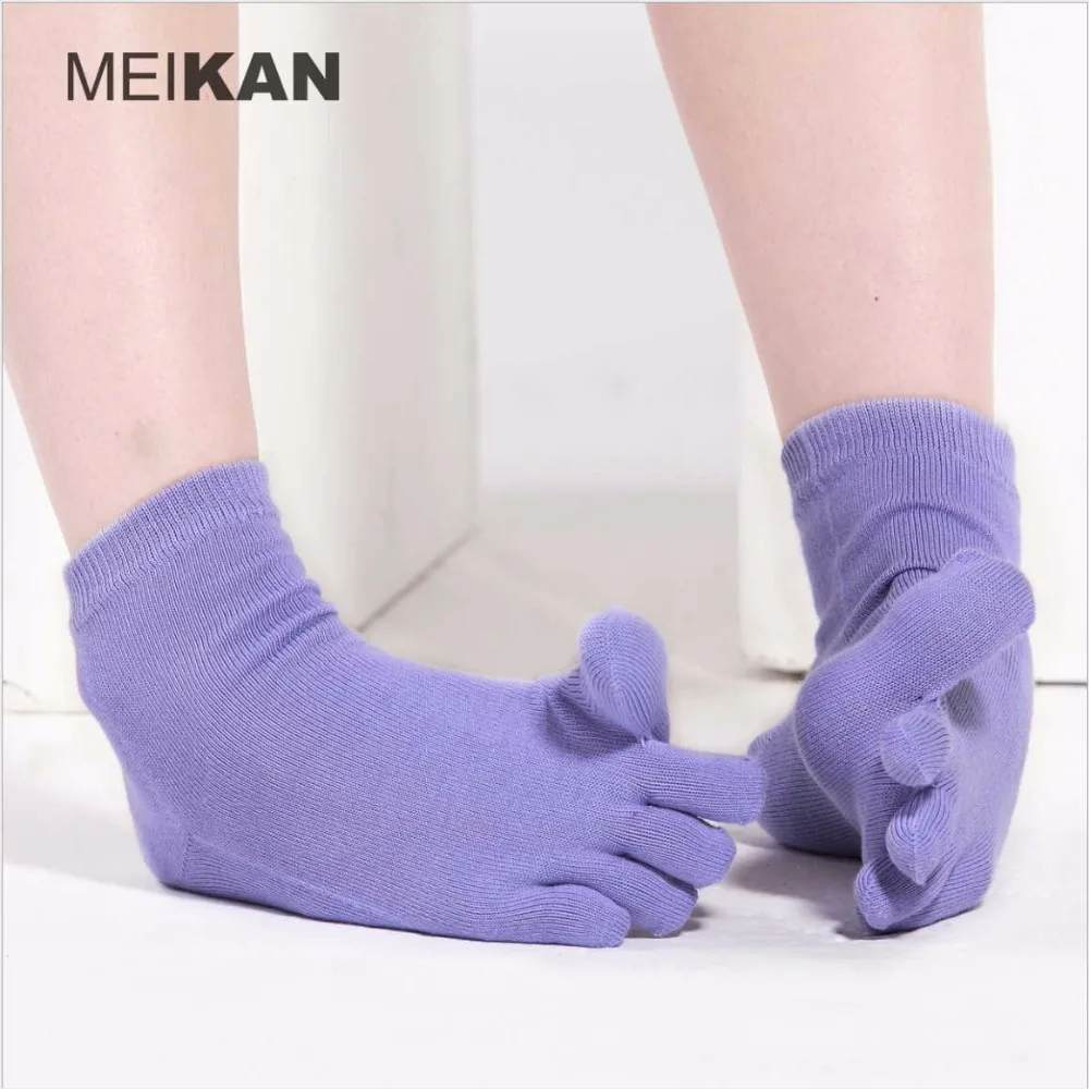 Высококачественные носки из чесаного хлопка с носком Женские противомикробные