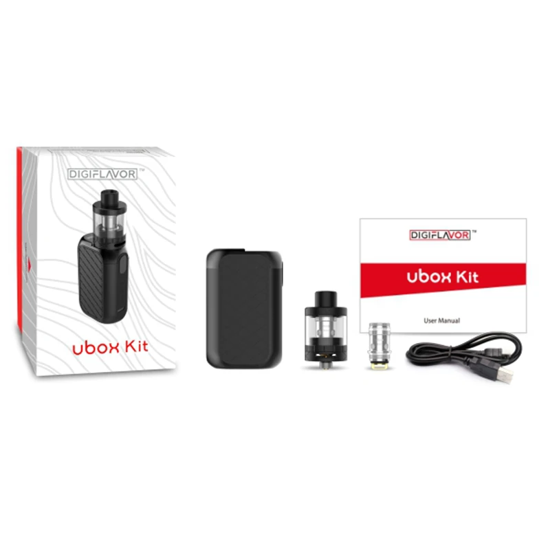 Оригинальный стартовый набор Digiflavor Ubox w/Utank 2 мл u танк атомайзер и 28 Вт бокс мод 1700