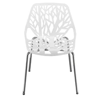 4pcs birds nest style lounge chair white
