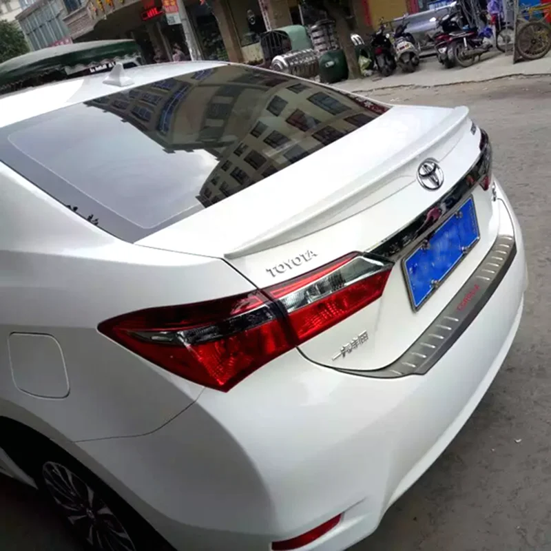 3 стиля для toyota Corolla задний спойлер багажника высокого качества ABS материал декоративный Ландшафтный спойлер