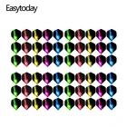 Easytoday 60 шт.компл. профессиональная Дротика s Аксессуары полеты пять цветов высокое качественный дротик Дротика крыло пластиковая Водонепроницаемая дротика ПОЛЕТЫ