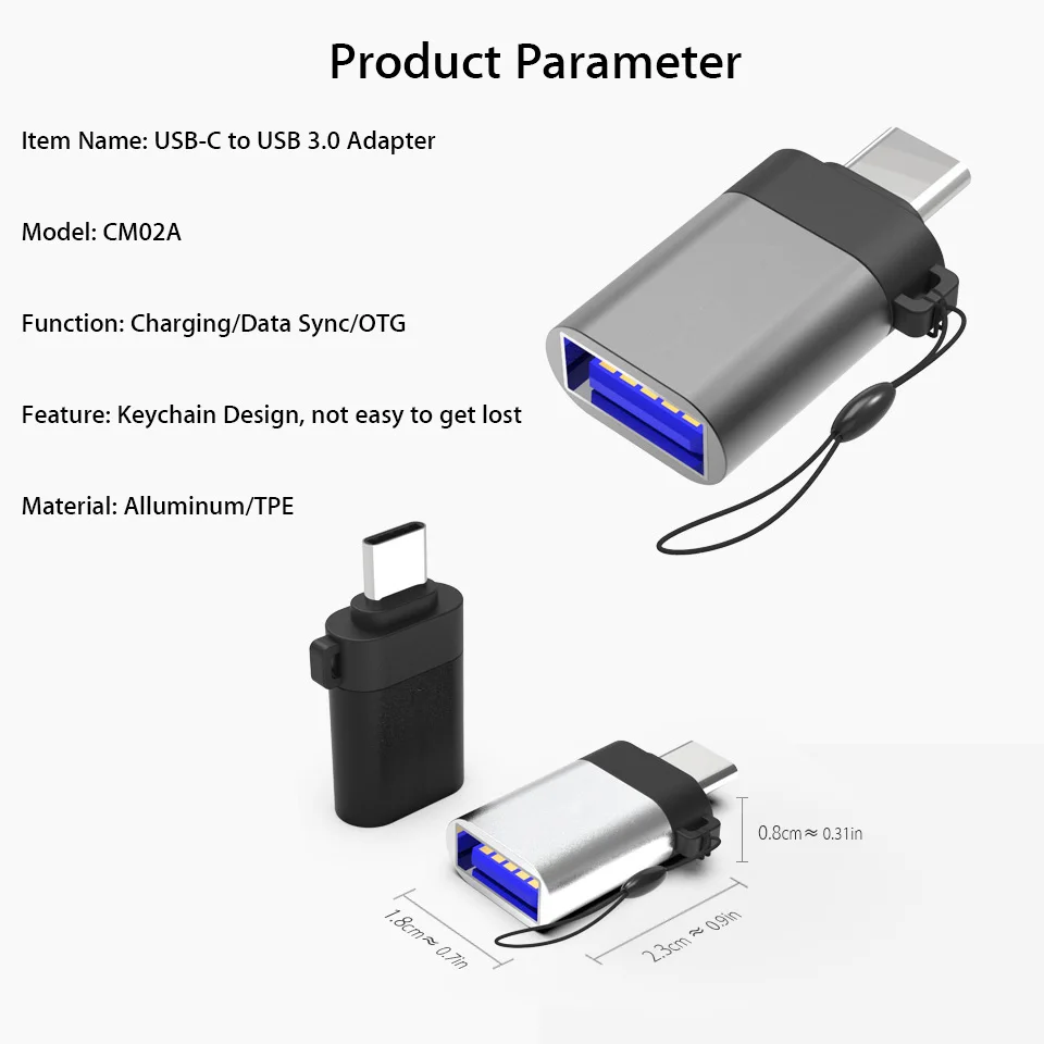 USB Type C OTG адаптер для Huawei P20/Mate 10/Pro Honor 9 Lite P9 Plus зарядный кабель зарядки с 3 0 мини