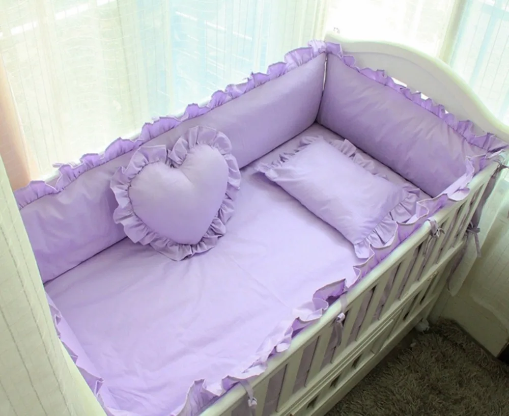 7 шт. Детский Комплект постельного белья хлопковый в стиле принцессы моющийся