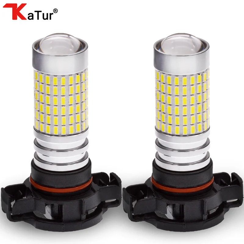 Katur 2x H16EU 5202 PSX24W светодиодный противотуманный фонарь 1500Lm 6000K белый для Lada Granta Largus