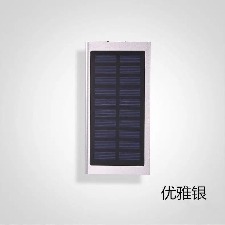 Solar Power Bank 20000mAh Double USB Solar charger External Battery Portable Charger Bateria Externa Pack for smart phone