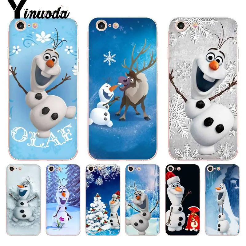 Yinuoda Олаф снеговик Coque Shell чехол для телефона для iPhone 8 7 6 6S Plus X 5 5S SE 5C XS XR чехол s11 11pro 11promax