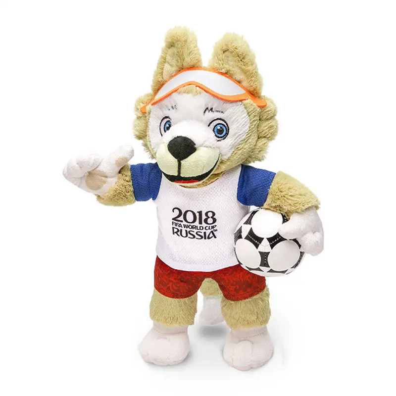Аниме фигурка Русская модель di Calcio Mascotte Zabivaka Lupo Peluche Regalo дель Giocattolo|Персонажи