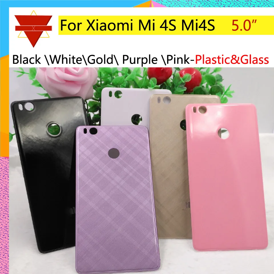 10 шт./партия крышка батареи для Xiaomi Mi 4S Mi4S задняя корпус двери Корпус Корпуса