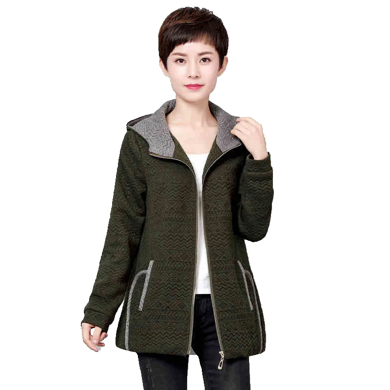 2017 Демисезонный среднего возраста Женская одежда большой Размеры Свободные