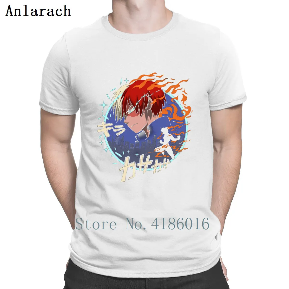 Mha Todoroki T Shirt Latest High Quality Top Summer Custom Tshirt Websites O Neck Letters Character | Мужская одежда