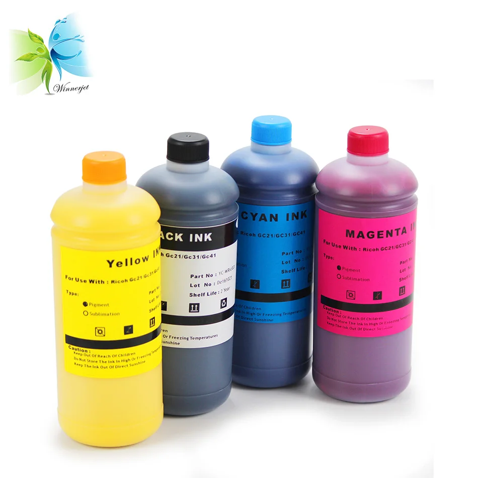 Пигментные чернила Winnerjet 500 мл для Ricoh Aficio GX 7000 3000SF 3000 5050N 3050N 3000S 2500 3050SFN 5050 GC21 |