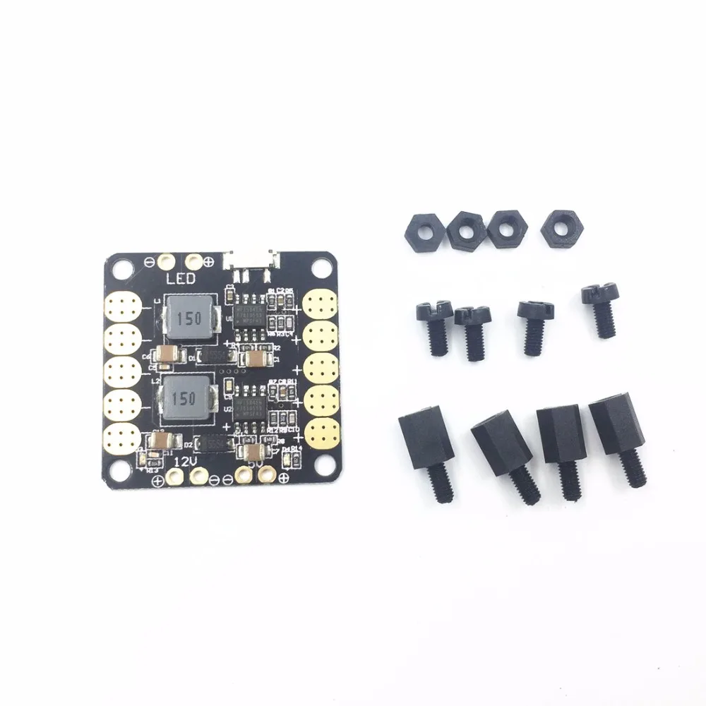 CC3D Контроллер полета 5V 12V PDB плата распределения питания PCB для квадрокоптера QAV250